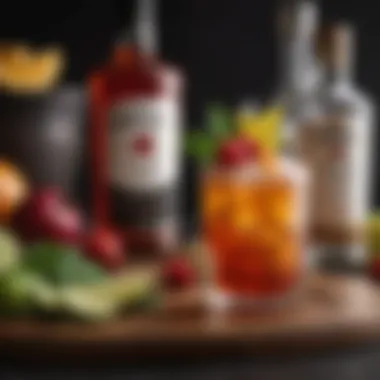 Exotic ingredients used to create innovative Bacardi rum drinks.