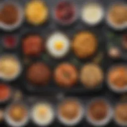 A vibrant display of breakfast meal kits