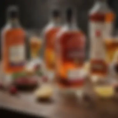 Array of Ingredients for Canadian Club Drinks A vibrant array of ingredients for Canadian Club mixed drinks