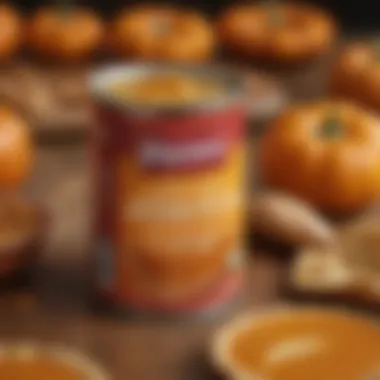 Understanding the Nutritional Value of Canned Pumpkin Nutritional information displayed on a can of pumpkin pie filling