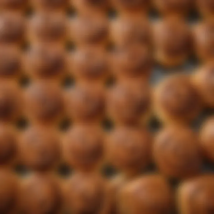 An enticing display of various cinnamon buns available at Walmart
