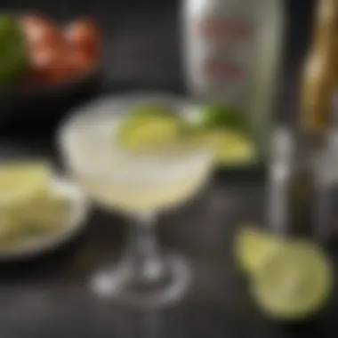 Essential Ingredients for a Diet Margarita Assorted ingredients for a diet margarita recipe