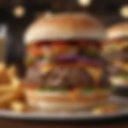 Classic diner burger with fresh toppings