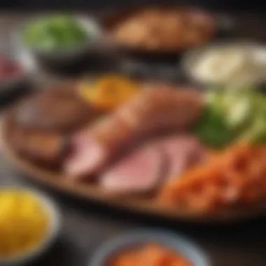 Alternative Proteins for Grilling A colorful platter of alternative proteins displayed for grilling