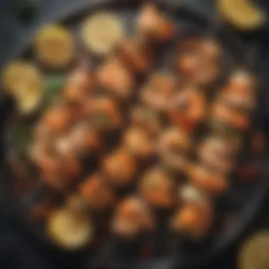 Grilled Seafood Skewers Delicious seafood skewers seasoned and grilled to perfection