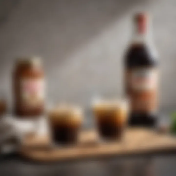 Creative at-home preparation setup for Irish Cream Cold Brew
