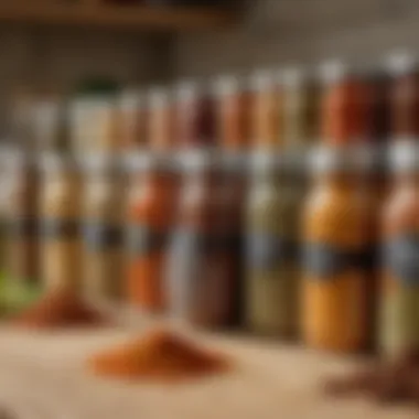 Storage Solutions for Taco Seasoning Storage jars filled with vibrant taco seasoning blends