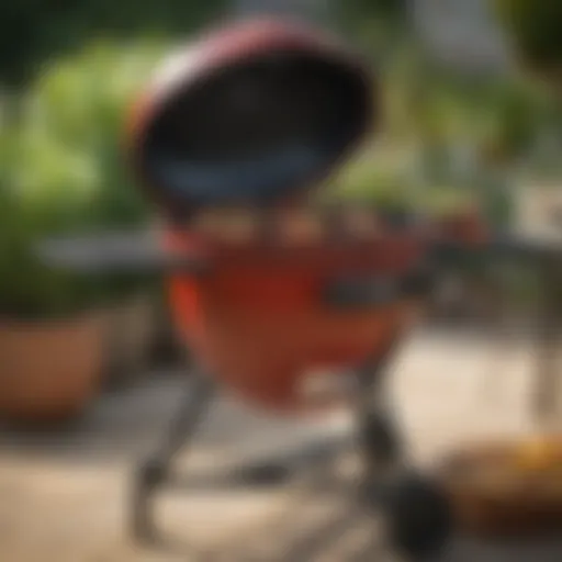 Kamado Joe ceramic grill showcasing essential accessories