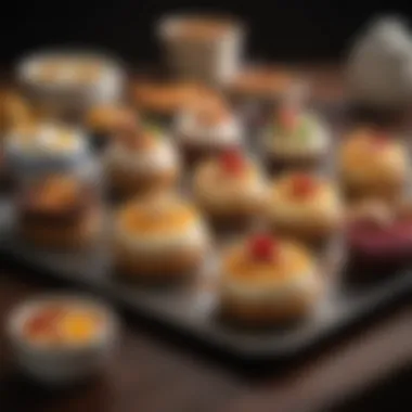 An artistic arrangement of unique Filipino desserts, illustrating the sweet side of the cuisine.