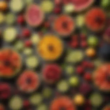 Colorful Selection of Fresh Fruits Colorful selection of fresh fruits for margarita recipes