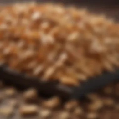 Close-up of wood chips for smoking