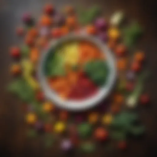 A vibrant bowl of fresh vegetables showcasing a variety of colors and textures