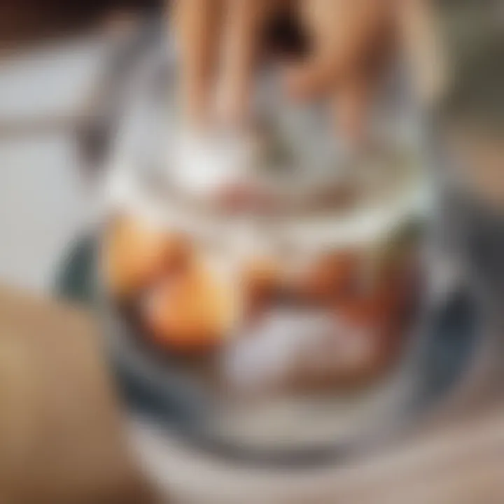 An artistic presentation of a dessert made with natural sweeteners and fresh fruits