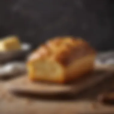 Golden Crust Cheese Bread A freshly baked loaf of gluten-free cheese bread with a golden crust