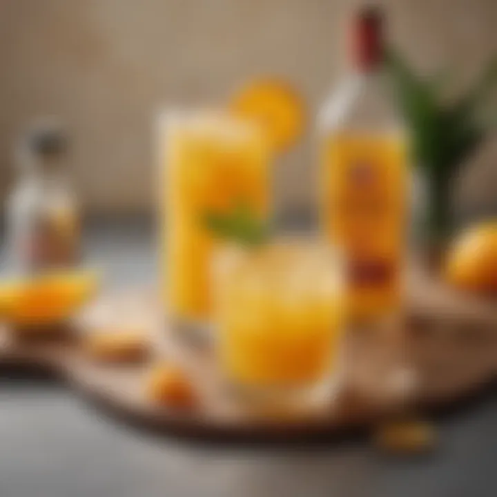 Creative cocktail recipes featuring Malibu rum and orange juice