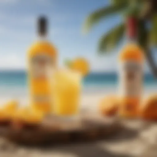 A refreshing cocktail featuring Malibu rum and orange juice