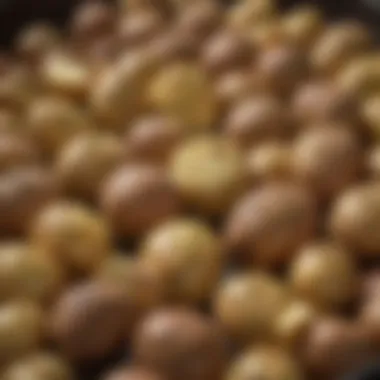 Seasoned Potatoes Before Grilling A vibrant bowl of seasoned potatoes ready for grilling