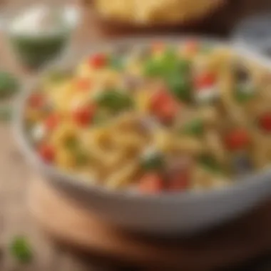 Hearty pasta salad dressed with Hidden Valley Ranch