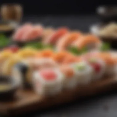 Ingredients of Quality Sushi Fresh ingredients used in sushi preparation