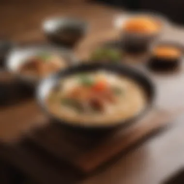 Cultural Ambiance of Kitsune Udon Dining Traditional Japanese setting featuring Kitsune Udon