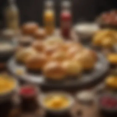 Ingredients for Kolache: The Foundation of Flavor A cozy kitchen scene featuring ingredients for kolache preparation, highlighting flour, eggs, and colorful fillings.