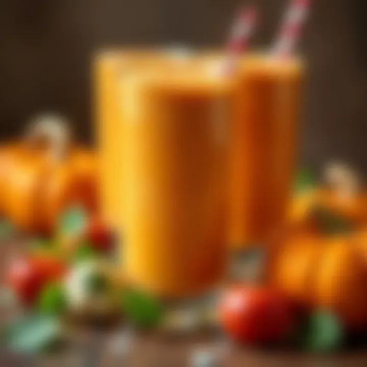 Smoothies enriched with Libby pumpkin puree