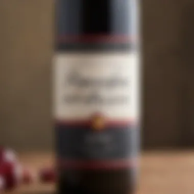 Understanding the Label A close-up of a wine bottle with a label highlighting its low carb content.