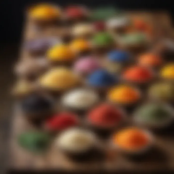 Vibrant array of low sodium ingredients on a rustic wooden table