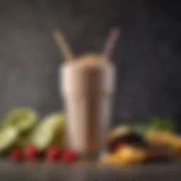 A vibrant array of low-sugar protein shake ingredients