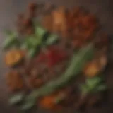 Close-up of Mediterranean spices and herbs