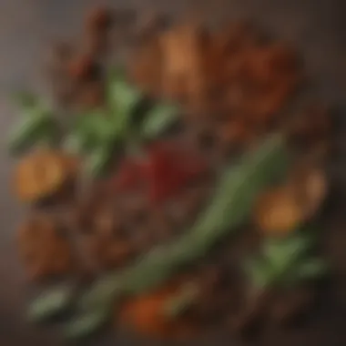 Mediterranean Spices and Herbs Close-up of Mediterranean spices and herbs