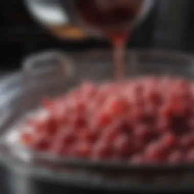 Fermentation in Non-Alcoholic Wine Production Detailed view of the fermentation process used in non-alcoholic wine production