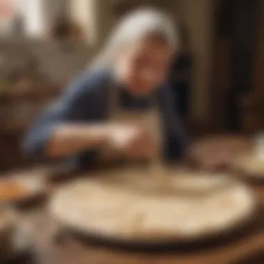 Lefse being enjoyed at a Norwegian celebration