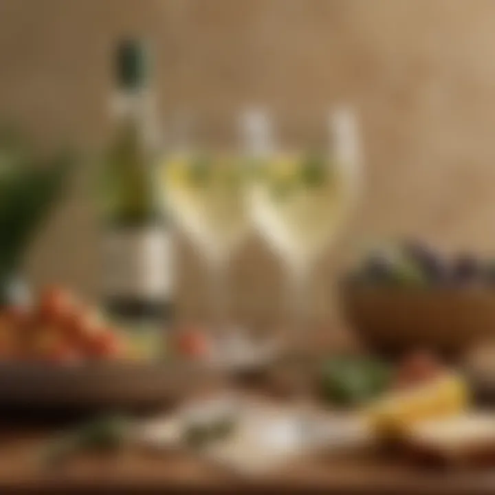 A gourmet dish paired with Olive Garden Moscato