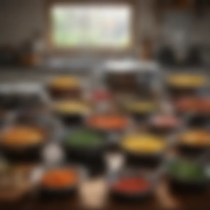 A variety of premium cookware materials