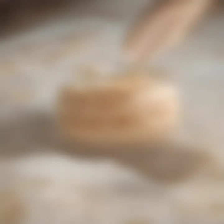 A close-up of a freshly baked kringle, highlighting its flaky texture and golden-brown color