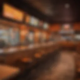 Vibrant dining atmosphere at a sports bar