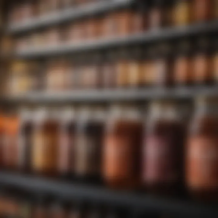 Diverse cold brew options on a supermarket shelf