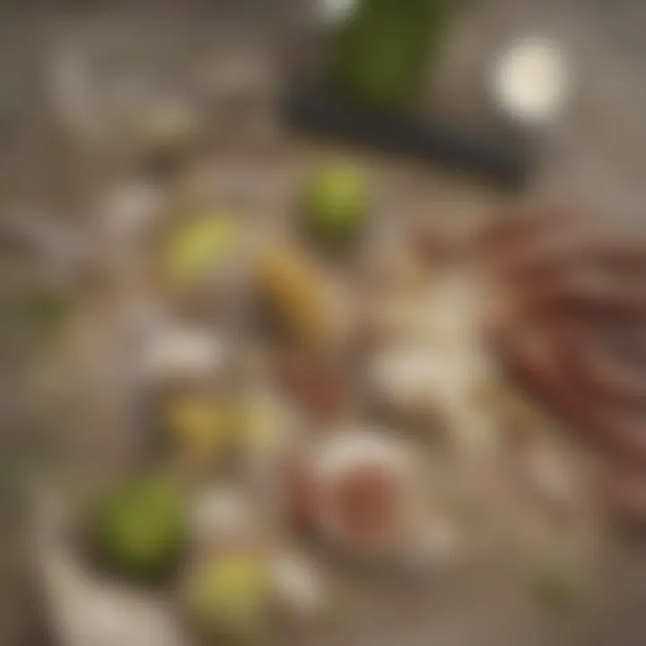 Close-up of fresh lemons and cayenne pepper on a wooden surface.