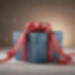 Elegant gift box with ribbon