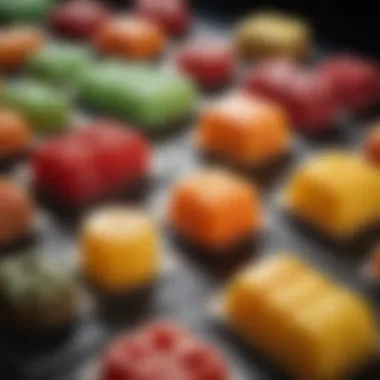 Diverse Silicone Mold Designs A selection of silicone molds in various designs ready for jello