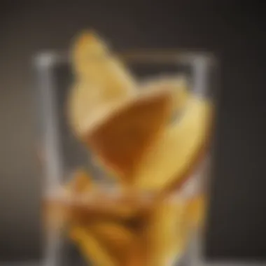 A Vibrant Boost Close-up of a vibrant ginger shot in a glass