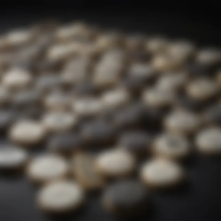 A selection of black and white cookies from various vendors