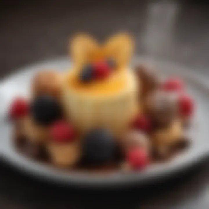 An assortment of gourmet desserts showcasing a variety of textures and flavors