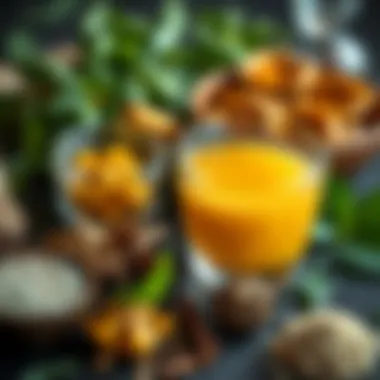 Herbal Ingredients for Custom Ginger Tea An assortment of herbal ingredients for ginger tea customization