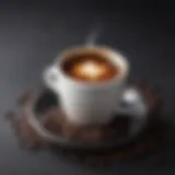 A rich dark roast coffee in a stylish cup