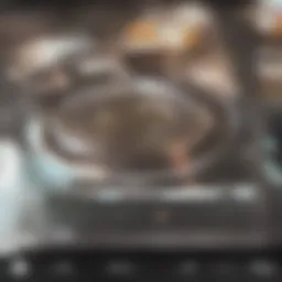 Elegant induction cooktop with modern design