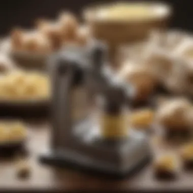 Diverse Materials of Rocker Garlic Presses Variety of rocker garlic presses highlighting different materials.