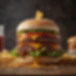 Delicious Biggie Bag Burger showcasing its unique layers