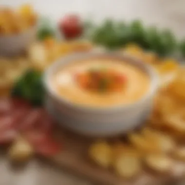 Dipping Delights An array of fresh vegetables and chips for dipping